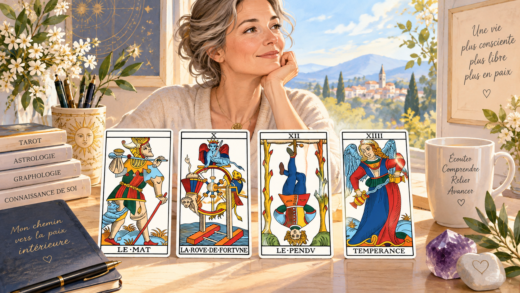 You are currently viewing 4 Arcanes du Tarot pour la Paix Intérieure